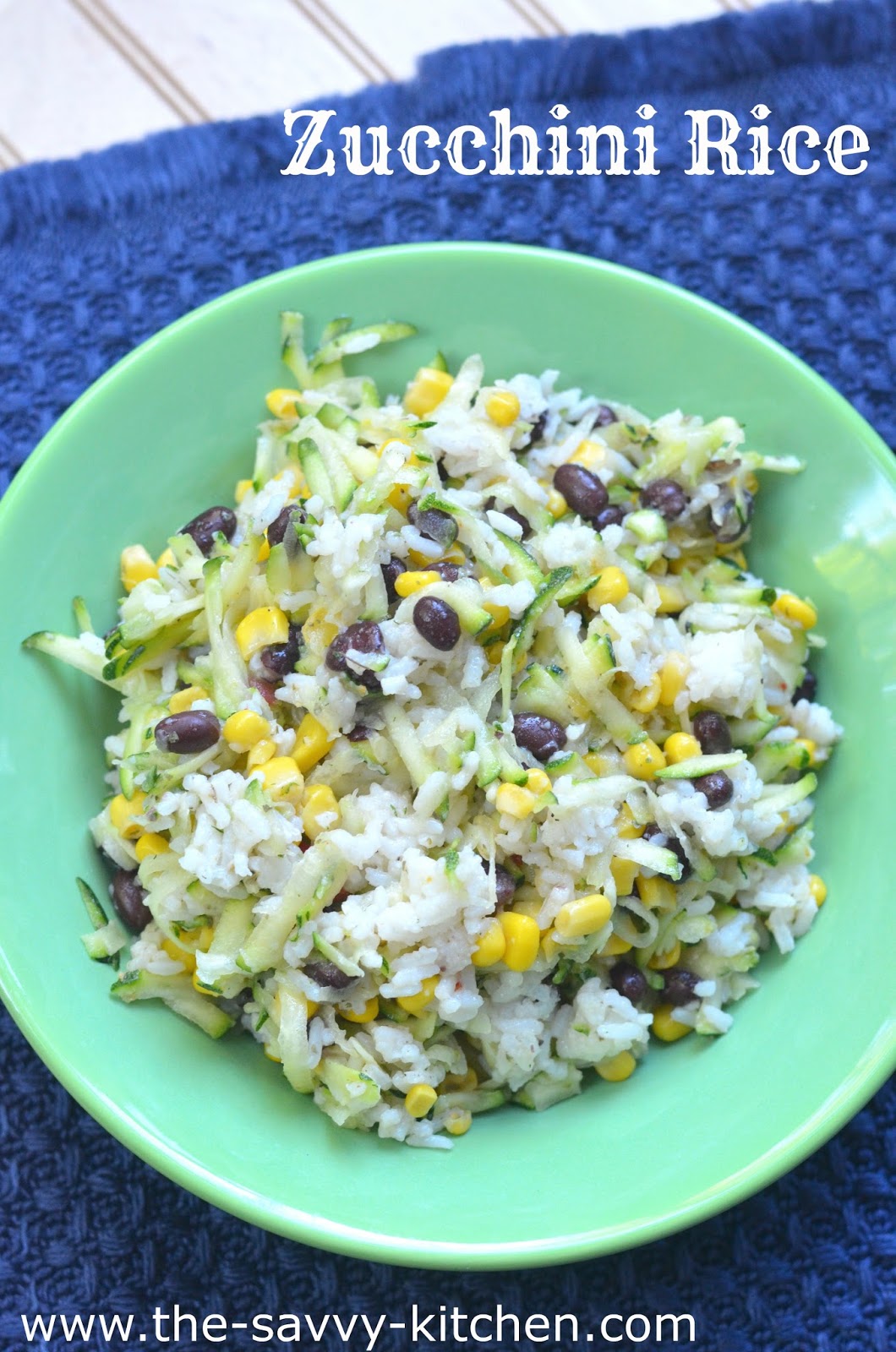 The Savvy Kitchen Zucchini Rice