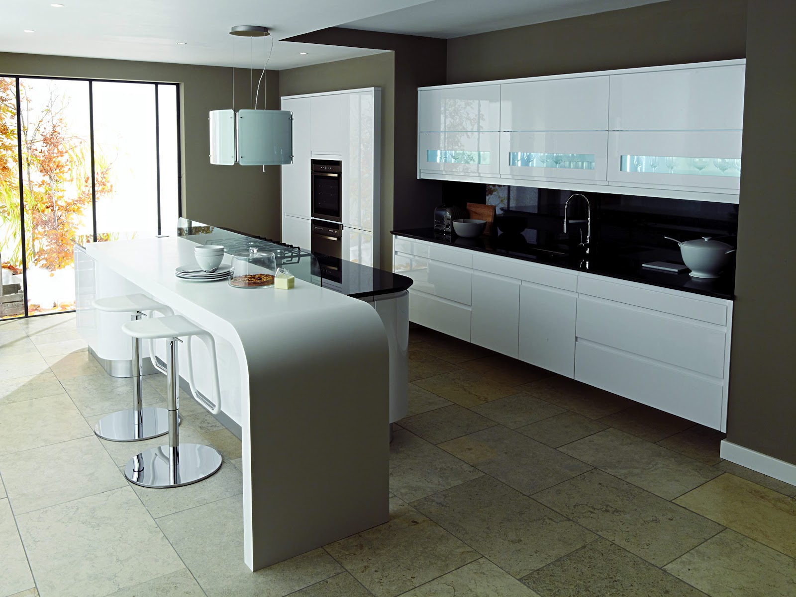 mobilya ve dekorasyon için farklı çözümler Lake mutfak örnekleri