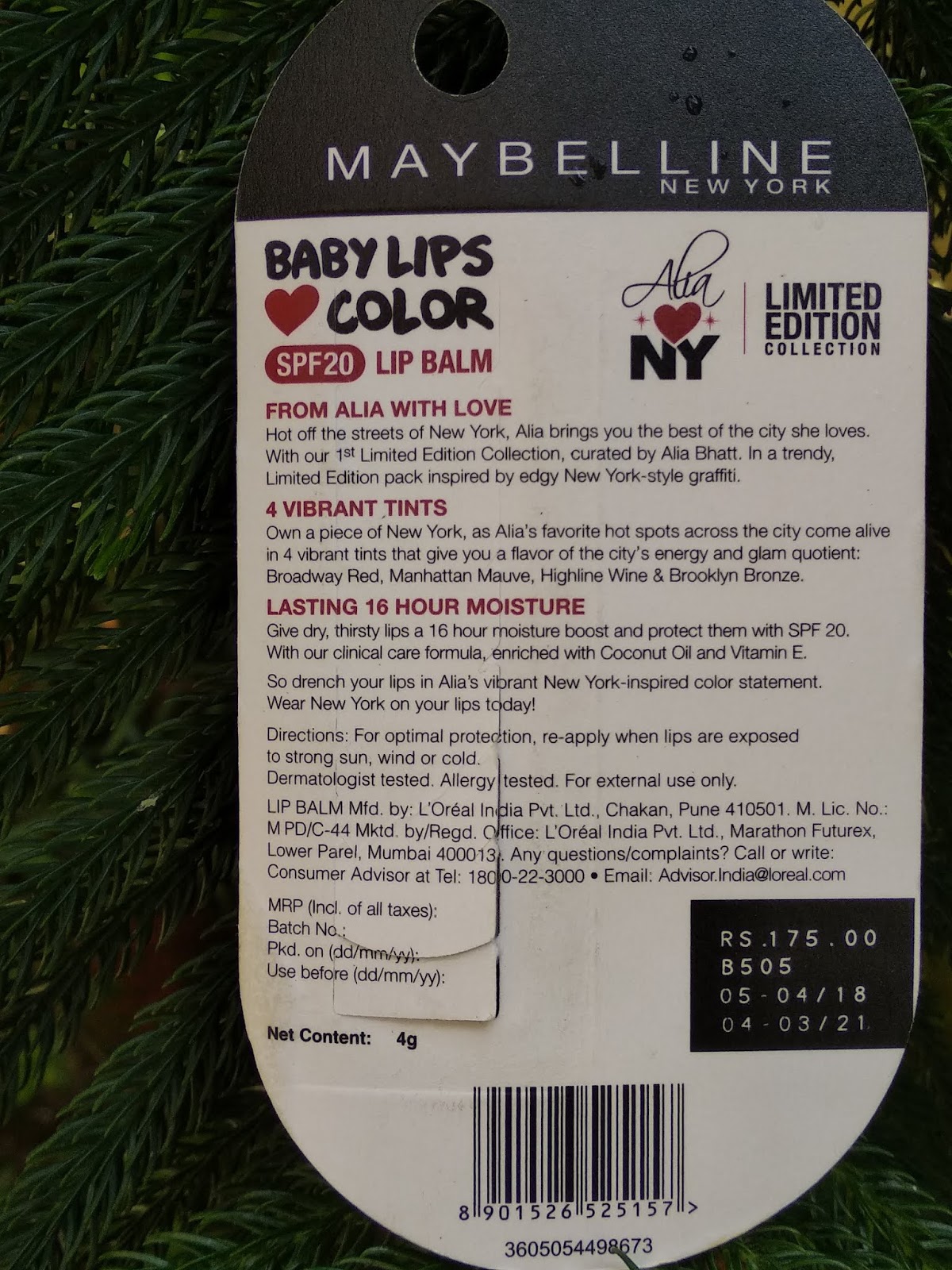 Maybelline New York Alia Loves New York Baby Lips Review Highline