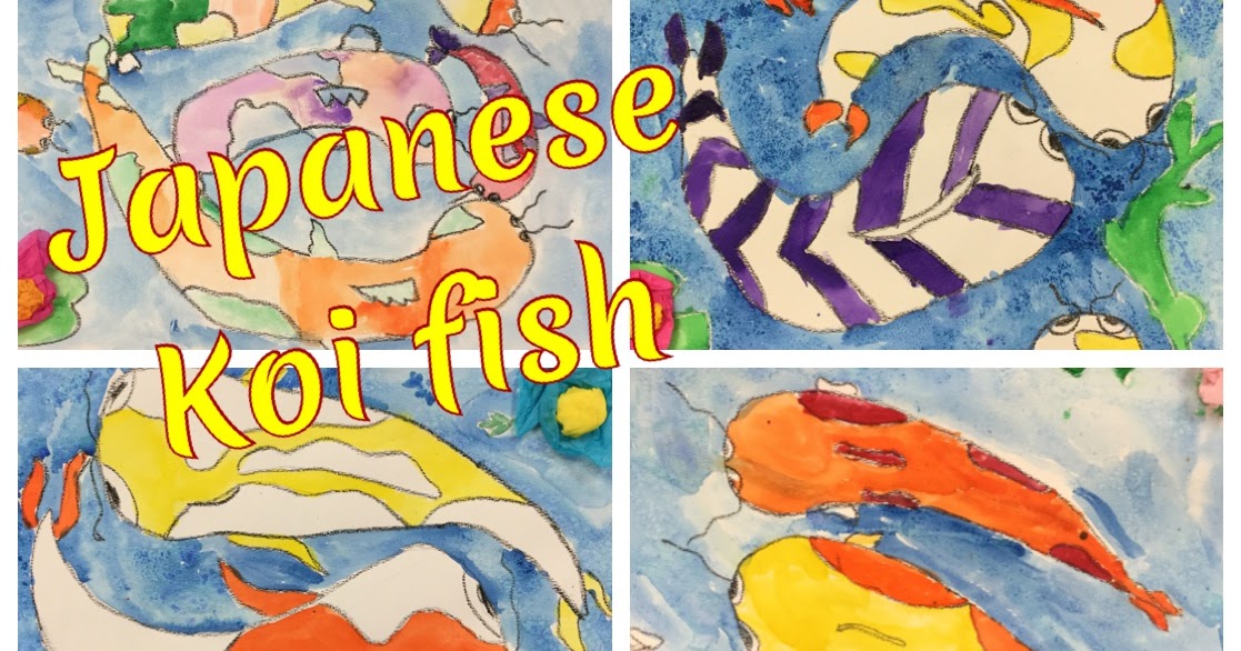 The Artsy Fartsy Art Room: Japanese Koi Fish with 3rd Grade
