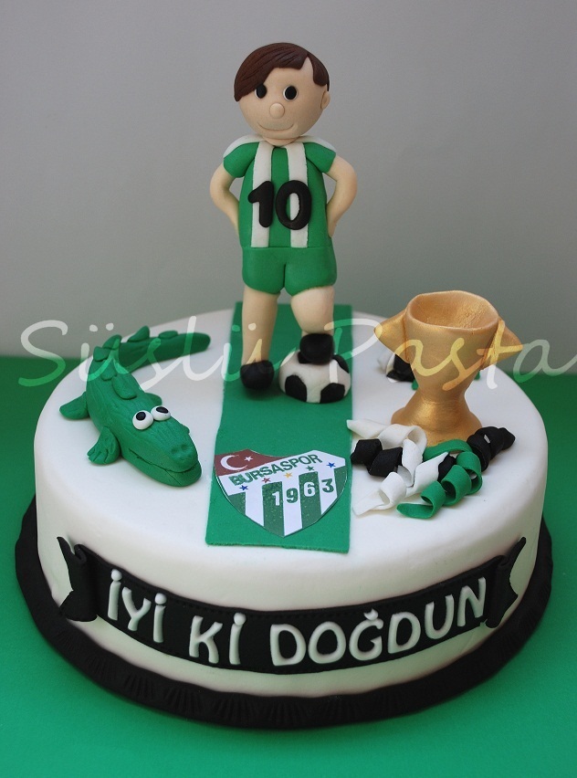 Süslü Pasta Bursaspor Pastası