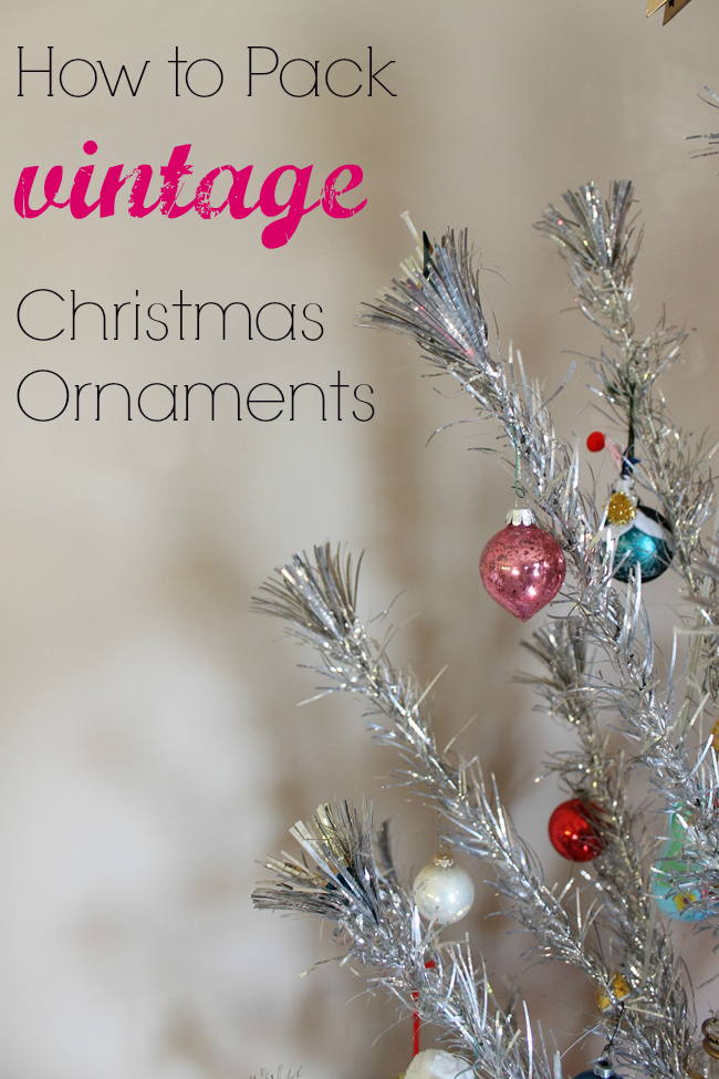 how to pack vintage christmas ornaments