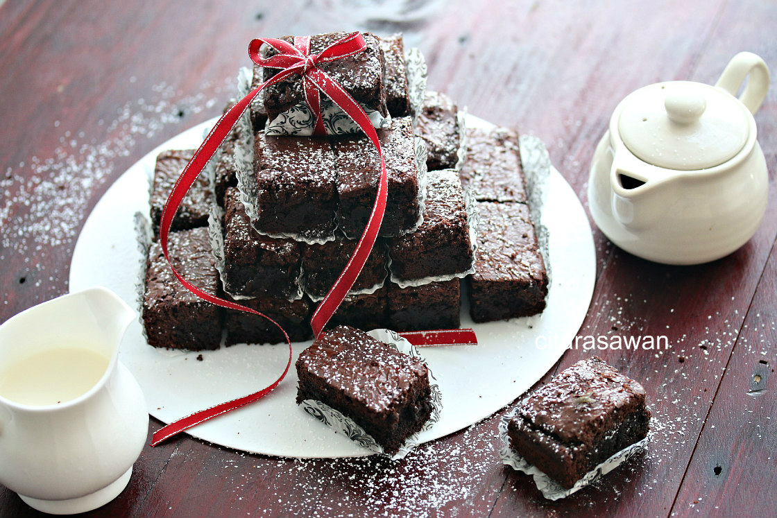 Chewy Fudgy Brownies Resepi Terbaik