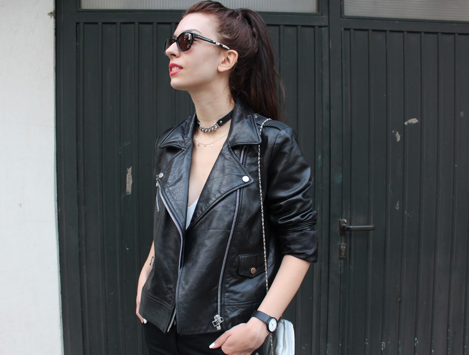 Leather jacket weather BEAUTY FINE PRINT