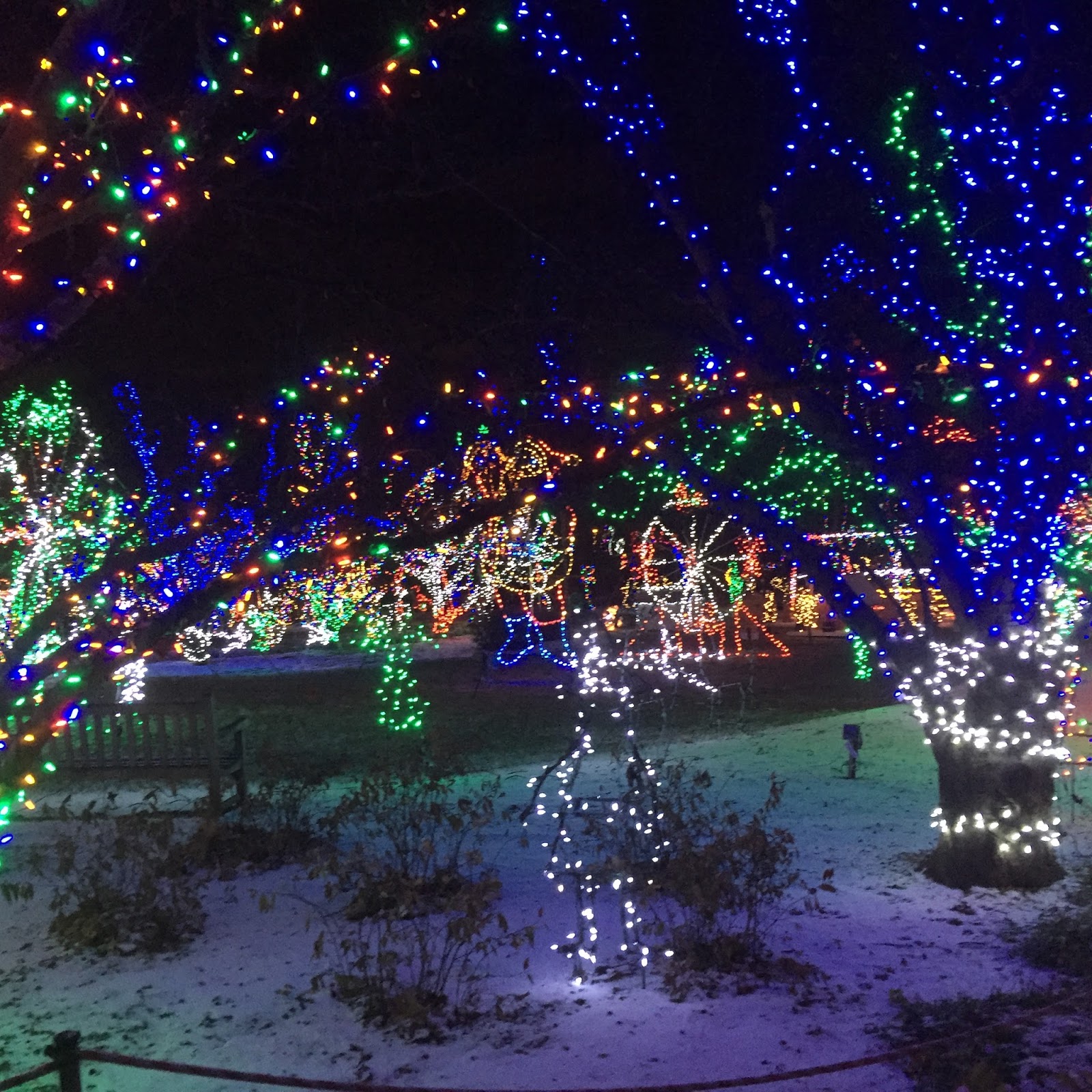A Little Time and a Keyboard Holiday Lights at Lilacia Park in Lombard