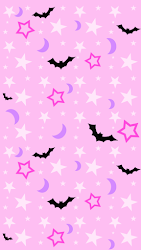 halloween pastel pink goth iphone wallpapers bats backgrounds hd kawaii phone fond ecran papel girly happy pastelgoth homemade moons stars