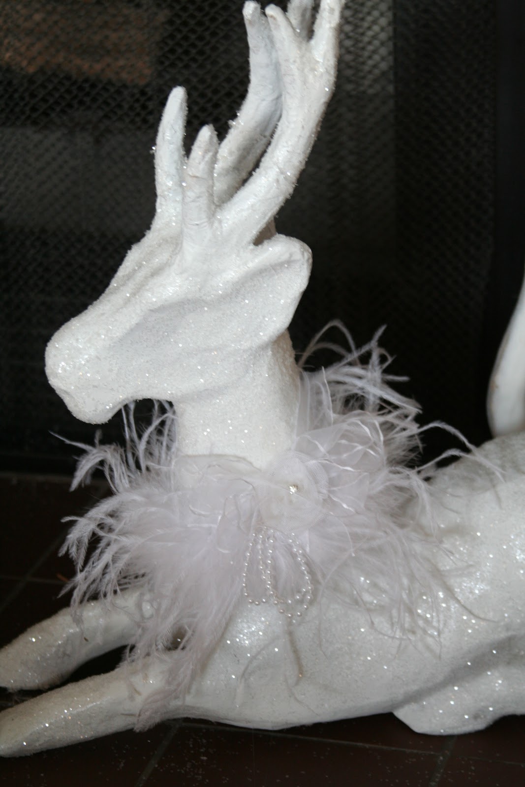 For the love of white Christmas Deer