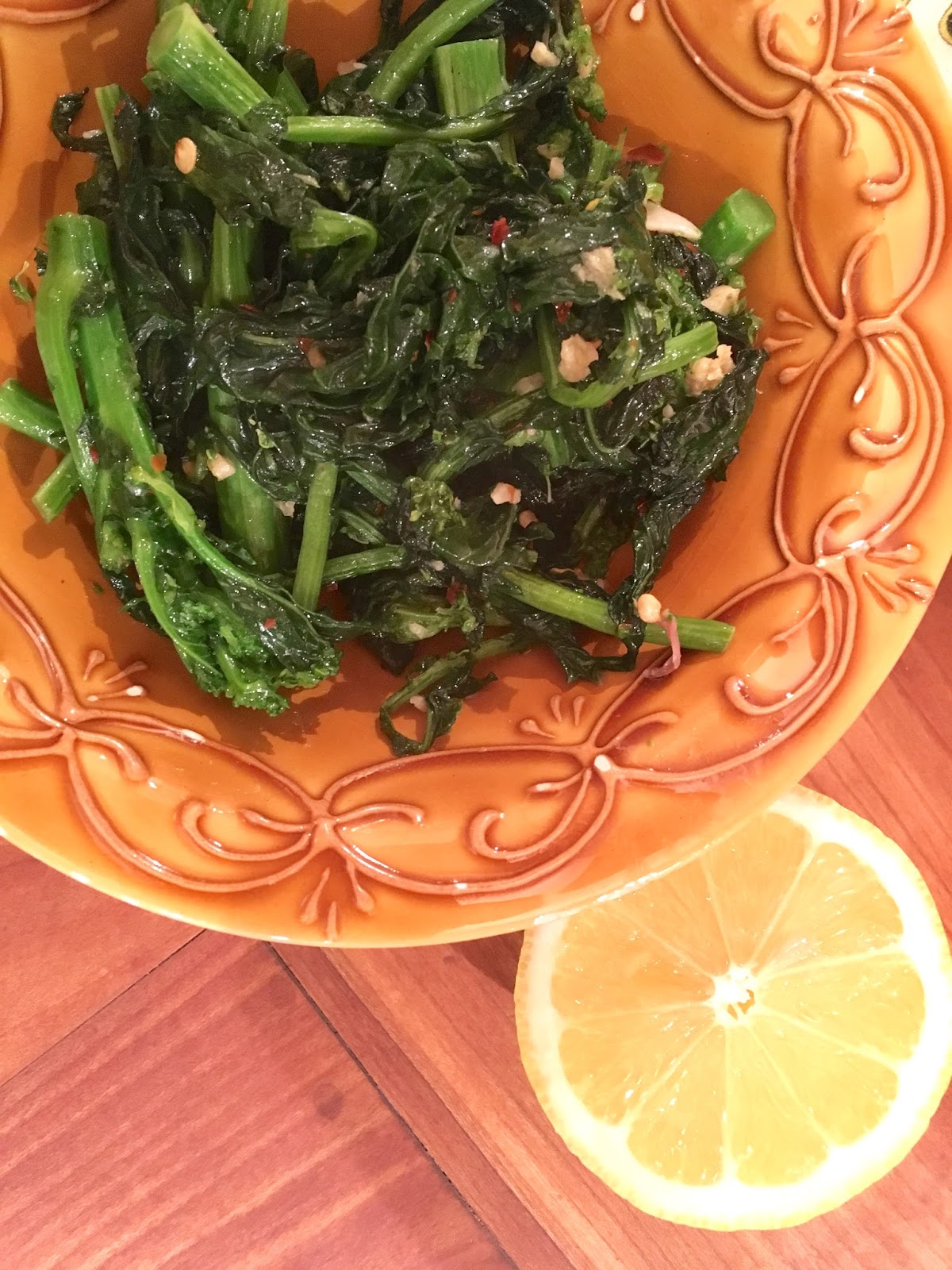 David Doesn't Bake Broccoli Rabe with Garlic and Lemon