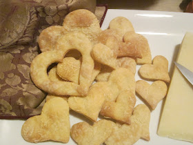 Savory Valentine's Heart Crackers