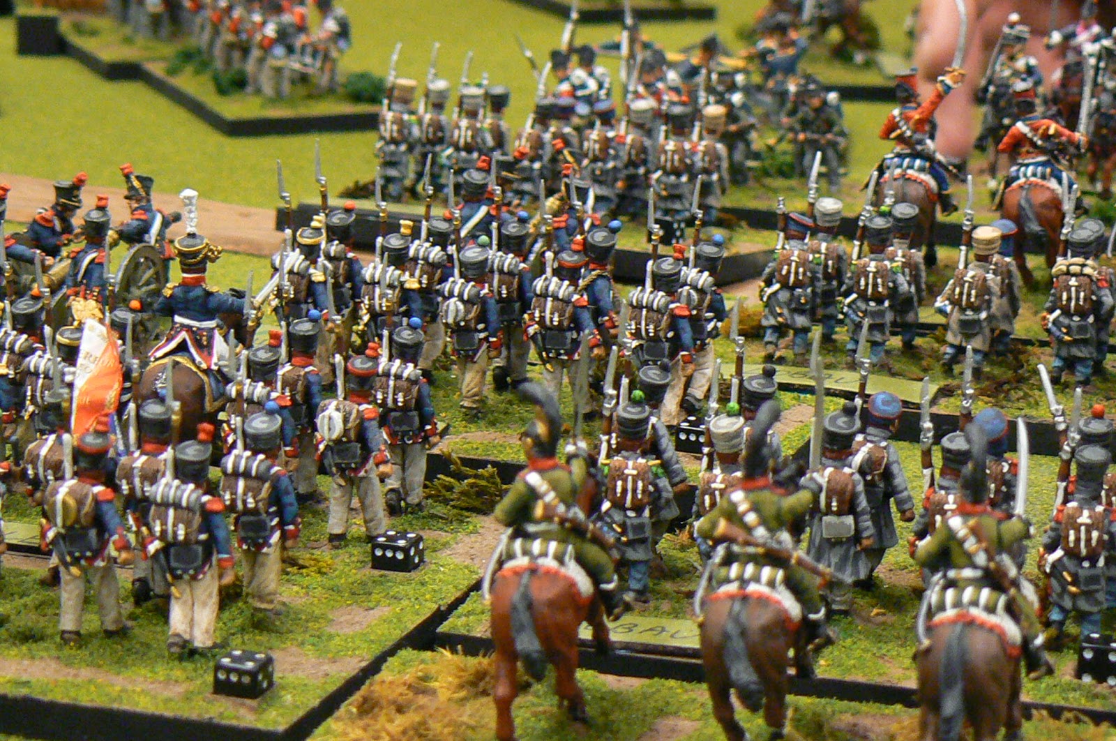 Dots of Paint: Battle of Waterloo at Enfilade 2015 - historical deployment
