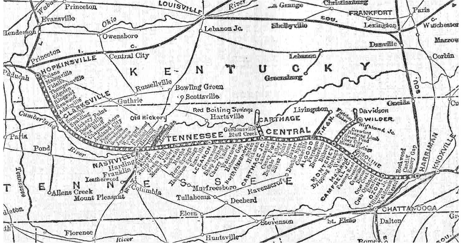 Tales from Tennessee and Beyond The Tennessee Central Railway