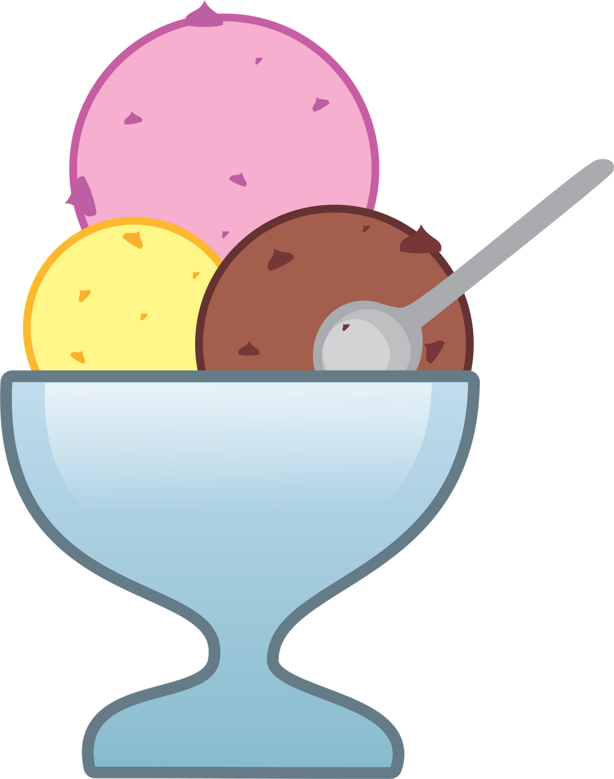 ice cream in a bowl clipart - photo #18