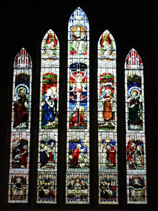 Grave Mistakes St Mary's is famous for its stained glass. The east