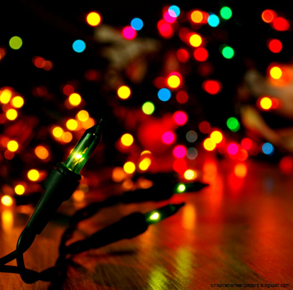 christmas lights holiday bokeh