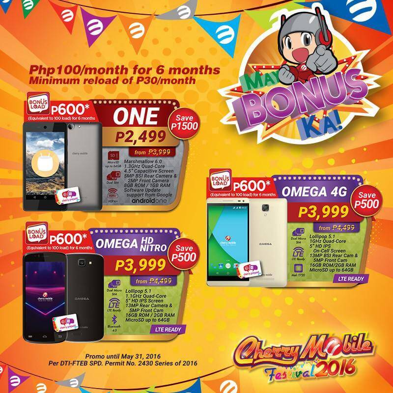 Cherry Mobile Festival Sale 2016 gives Discounted Price and Surprises