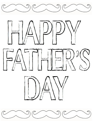 Happy Fathers Day Coloring Pages Printable for Dad