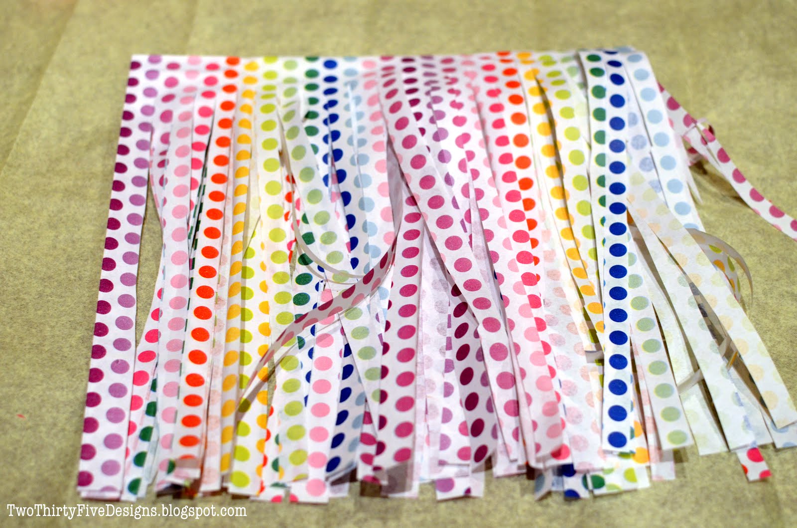 DIY Tissue Tassel Banner Two ThirtyFive Designs