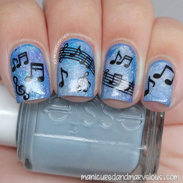 Lady Queen - Music Notes Water Decals