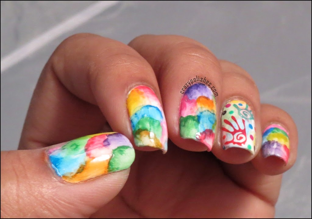 Nail art Ideas For Holi Colour them!
