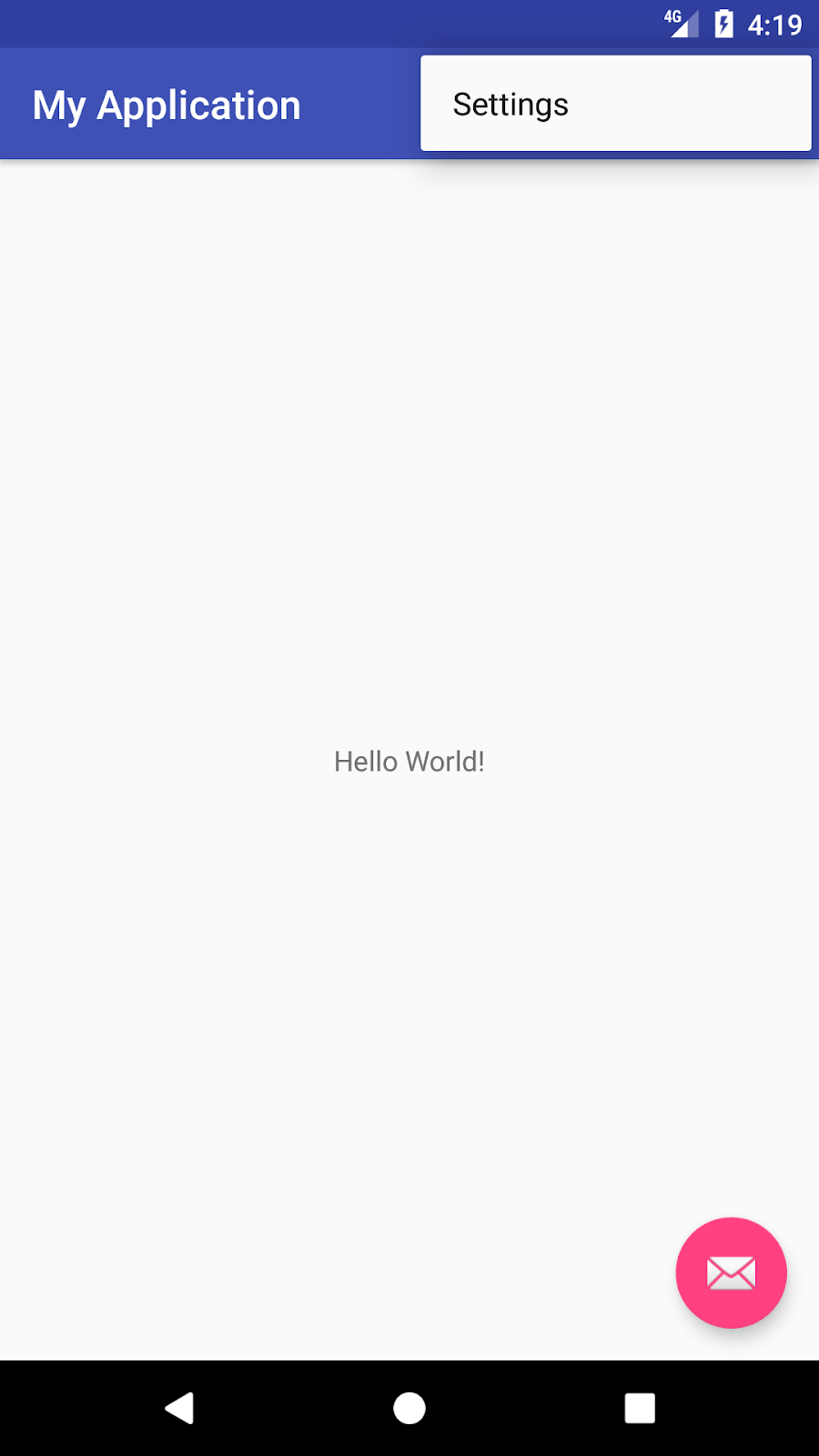 Using Basic Activity (Java) Android Studio