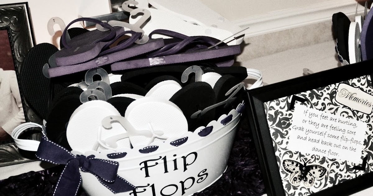 flip flops for party guests