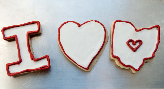 Ohio State Buckeyes Cut Out Cookies | Neighborfoodblog.com