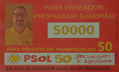 Professor Sandrão : Por uma Vereança Sóbria