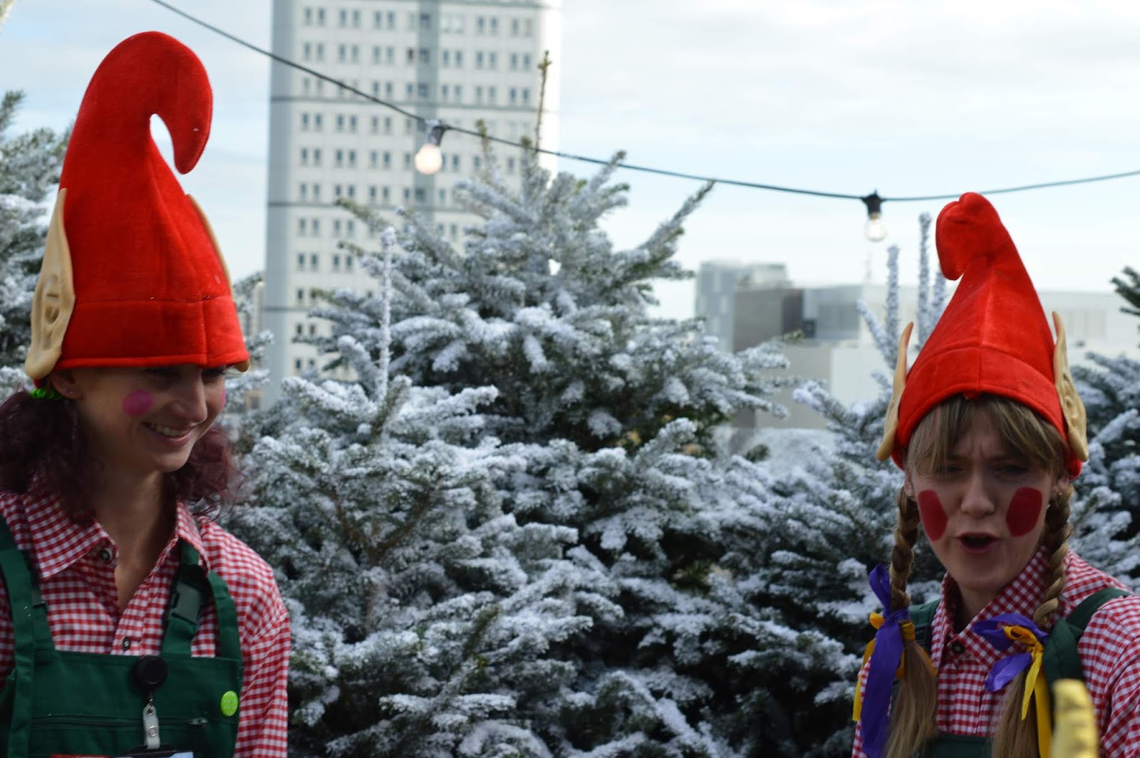 Santa on the Rooftop at Fenwick Newcastle | A Review  - elves on roof