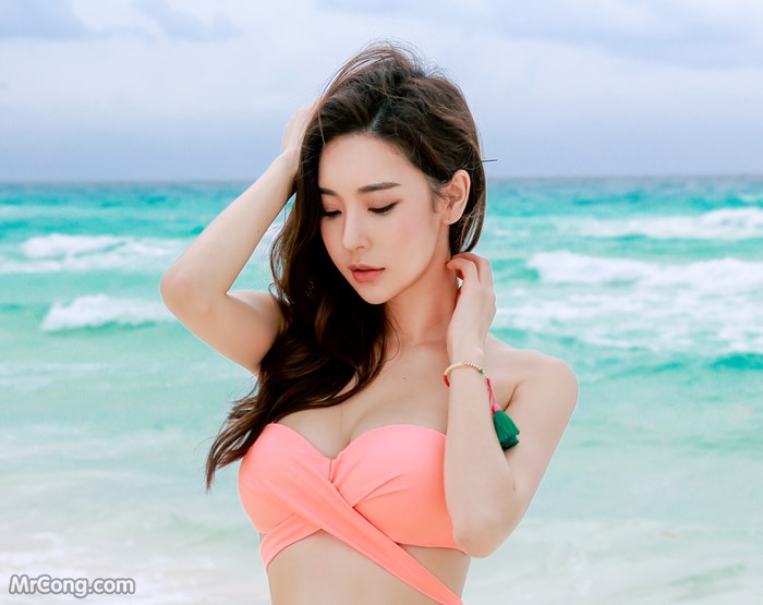 Beautiful Park Park Hyun in the beach fashion picture in June 2017 (225 photos) photo 7-1