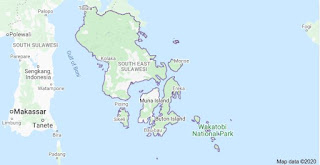 Peta Provinsi Sulawesi Tenggara