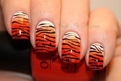 nail freehand favorite nails designs tiger awesome orange november stripes nippon tried any