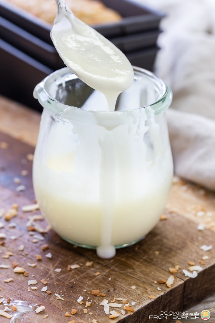 Easy Carrot Coconut Glazed Bread Cooking on the Front Burner