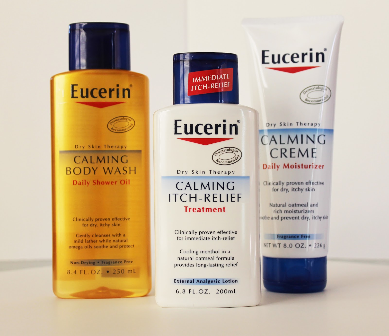 zijn Wiens tennis Eucerin Calming Cream, Itch Relief and Body Oil Review - MyThirtySpot