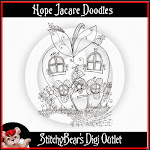 Hope Jacare Doodles at Stitchy Bear Stamps