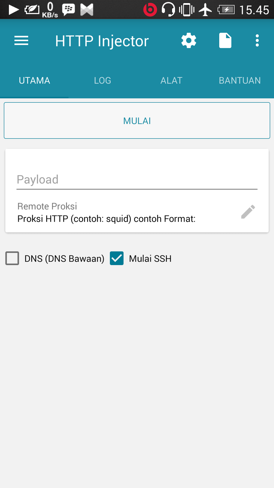 Free Internet With Application Http Injector on Android