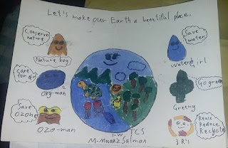 Kids Illustrate how to Care about earth with art 