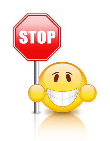 Stop emoticon
