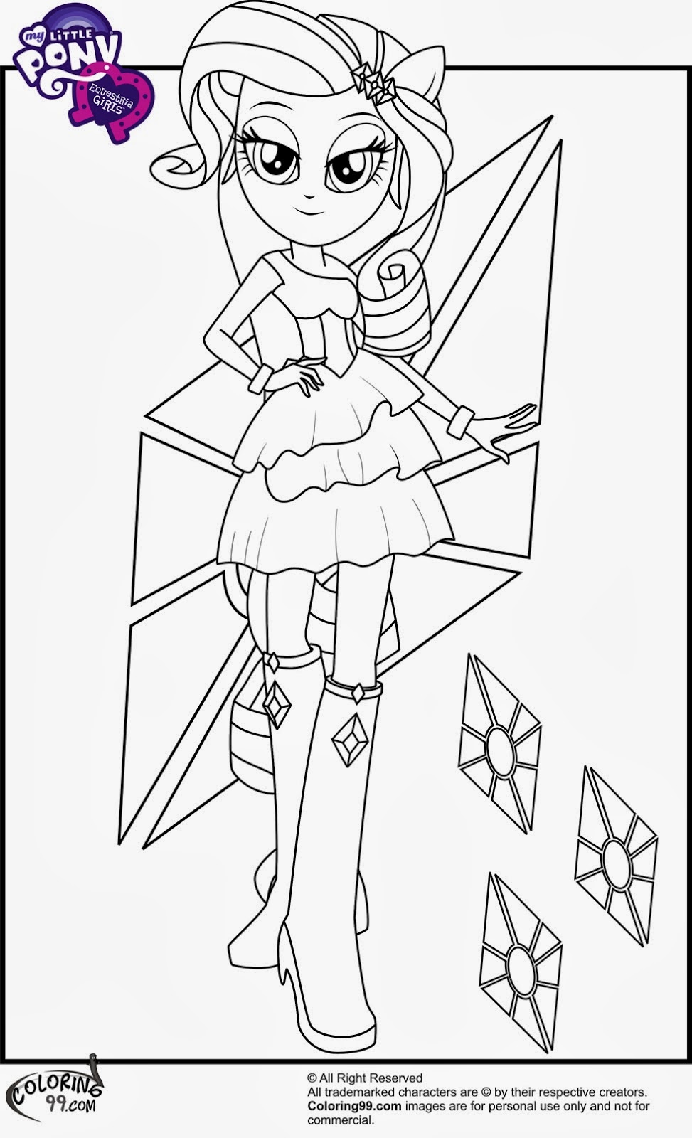 Ba Da Web Equestria Girls Desenho Para Colorir ba-da-web-equestria-girls-desenho-para-colorir
