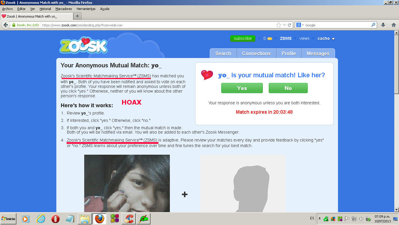 Zoosk review is helping a people form online dating frauds and scams. 