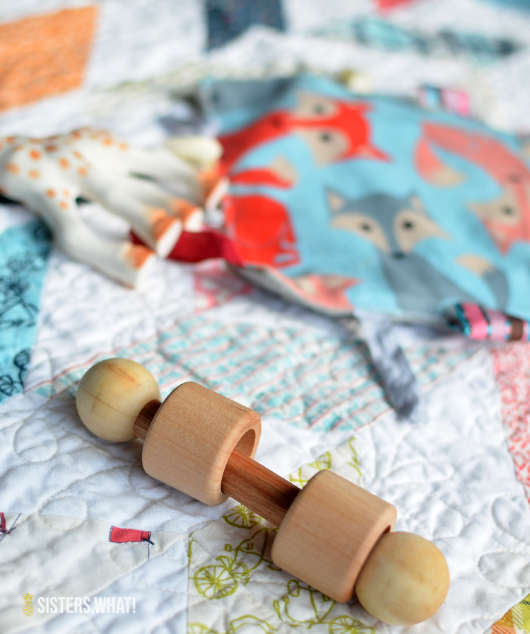 DIY Natural Wood Baby Rattle