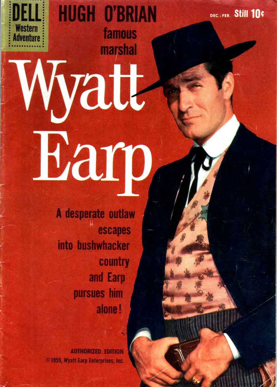 Wyatt Earp v2 #9 - dell western 1960s silver age comic book cover art