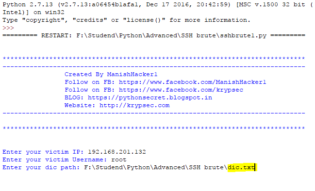 How to Brute Force SSH Password Using Python