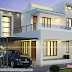 Contemporary 3 BHK 1700 sq-ft house