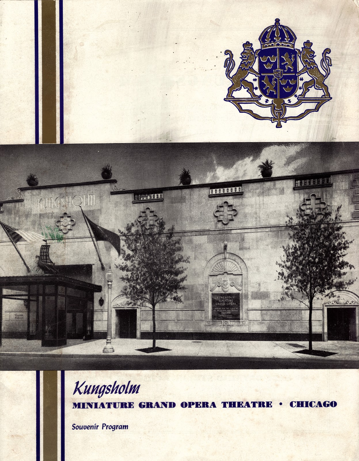 Operation Opera Puppet opera in Chicago Kungsholm memories