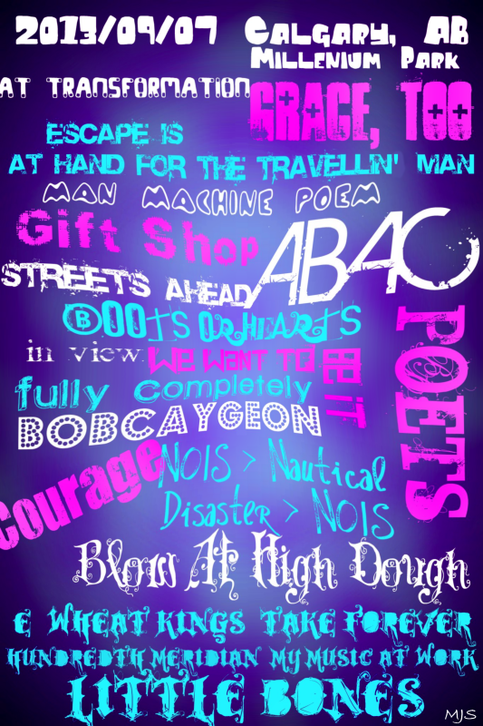 Hip Tour 2013/09/07 Millenium Park Calgary, AB