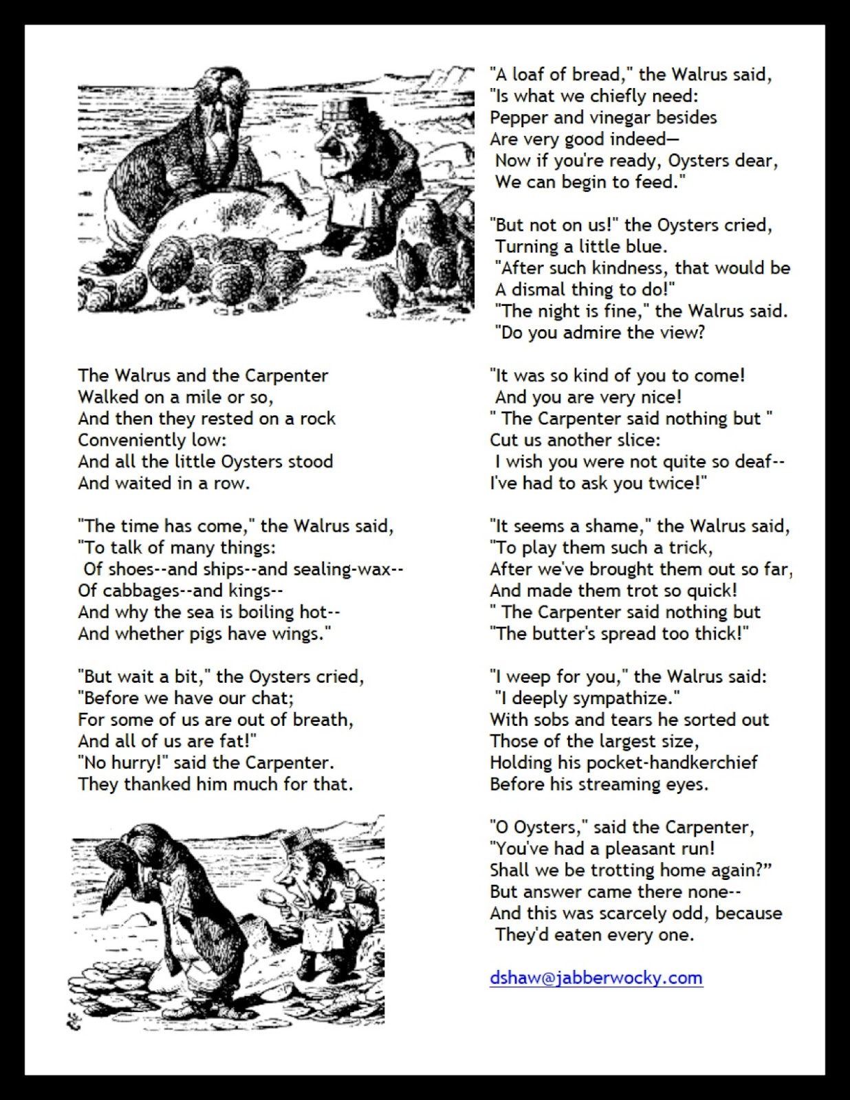 the walrus and the carpenter poem pdf