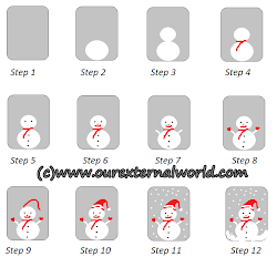 snowman nail christmas tutorial step