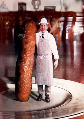  Katie Hopkins will run through London with a sausage up her bum! Sausage