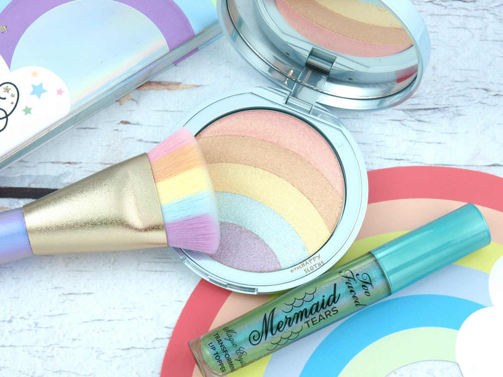 Too Faced | Life's A Festival Rainbow Strobe Highlighter: Review and Swatches