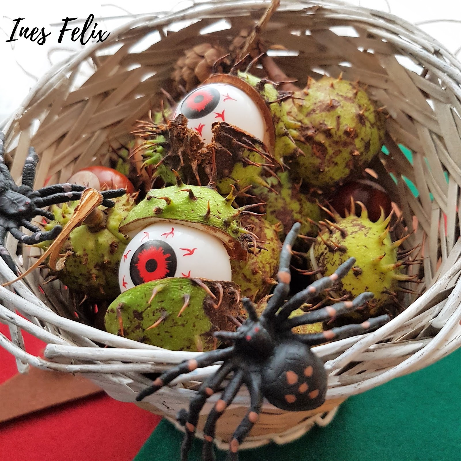 Ines Felix - Kreatives zum Nachmachen: Halloween-Deko mit Kastanien
